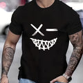 Evil Smile Face Shirt for Men – Trendy Summer Streetwear Tee